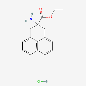 Ethyl 2-amino-1,3-dihydrophenalene-2-carboxylate;hydrochloride