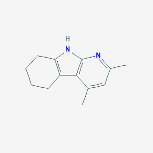 molecular formula C13H16N2 B13740260 6,7,8,9-tetrahydro-2,4-dimethyl-5H-Pyrido[2,3-b]indole 