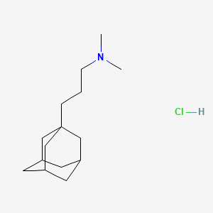 molecular formula C15H28ClN B13740272 Adamantane, 1-(3-dimethylaminopropyl)-, hydrochloride CAS No. 31898-05-2