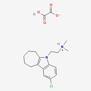 5H-Cyclohept(b)indole, 6,7,8,9,10-pentahydro-2-chloro-5-(2-dimethylaminoethyl)-, oxalate