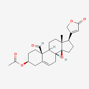 molecular formula C25H32O6 B13740285 Pachygenin-3-acetate CAS No. 15571-07-0