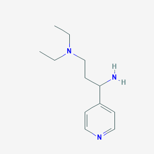 molecular formula C12H21N3 B13740292 N1,N1-diethyl-3-(pyridin-4-yl)propane-1,3-diamine 