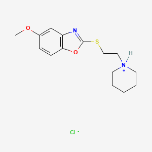 5-Methoxy-2-((2-piperidinoethyl)thio)benzoxazole hydrochloride