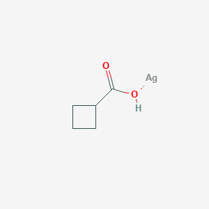 molecular formula C5H8AgO2 B13740306 Cyclobutane carboxylic acid silver salt 