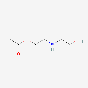 molecular formula C6H13NO3 B13740328 Ethanol, 2-[[2-(acetyloxy)ethyl]amino]- CAS No. 44958-25-0