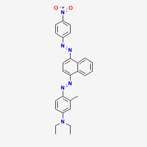 N,N-Diethyl-4-[[4-[(P-nitrophenyl)azo]-1-naphthyl]azo]-M-toluidine