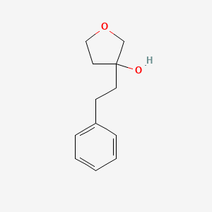 molecular formula C12H16O2 B1374035 3-(2-Phenylethyl)oxolan-3-ol CAS No. 1340238-96-1