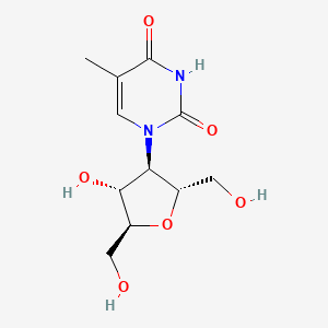 2,5-Anhydro-3-deoxy-3-(3,4-dihydro-5-methyl-2,4-dioxo-1(2H)-pyrimidinyl)-L-mannitol