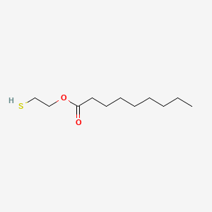 molecular formula C11H22O2S B13740359 2-Mercaptoethyl nonanoate CAS No. 30982-97-9