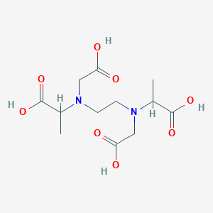 molecular formula C12H20N2O8 B13740362 Ethylenediamine-N,N-diacetic-N,N-DI-*A-propionic CAS No. 38705-15-6