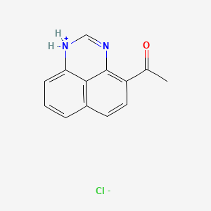 molecular formula C13H11ClN2O B13740365 9-Acetylperimidine hydrochloride CAS No. 101831-64-5