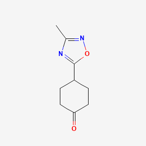 4-(3-Methyl-1,2,4-oxadiazol-5-yl)cyclohexan-1-one