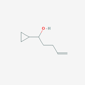 molecular formula C8H14O B1374047 1-Cyclopropylpent-4-en-1-ol CAS No. 1411260-56-4