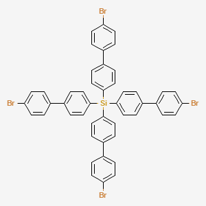 molecular formula C48H32Br4Si B13740491 Tetrakis(4'-bromo-[1,1'-biphenyl]-4-yl)silane 