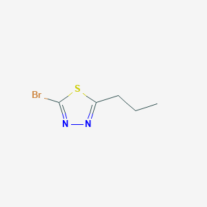 molecular formula C5H7BrN2S B1374050 2-Bromo-5-propyl-1,3,4-thiadiazole CAS No. 1343023-33-5