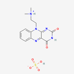 Isoalloxazine, 10-(2-(dimethylamino)ethyl)-, sulfate