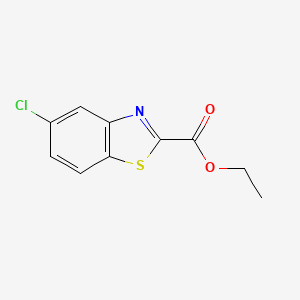 molecular formula C10H8ClNO2S B1374055 Ethyl 5-chloro-1,3-benzothiazole-2-carboxylate CAS No. 857081-41-5