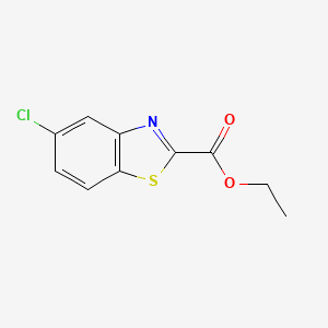 molecular formula C10H8ClNO2S B1374055 5-氯-1,3-苯并噻唑-2-甲酸乙酯 CAS No. 857081-41-5