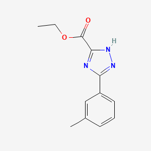 1H-1,2,4-Triazole-5-carboxylic acid, 3-(3-methylphenyl)-, ethyl ester