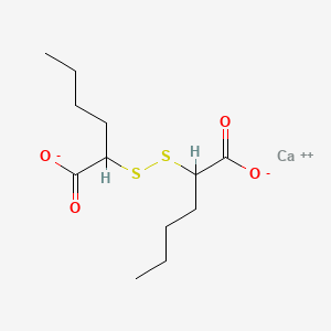 molecular formula C12H20CaO4S2 B13740590 Calcium 2,2'-dithiobishexanoate CAS No. 22414-93-3