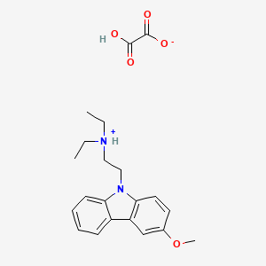 Carbazole, 9-(2-diethylaminoethyl)-3-methoxy-, oxalate