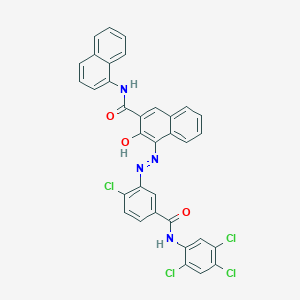 2-Naphthalenecarboxamide, 4-[[2-chloro-5-[[(2,4,5-trichlorophenyl)amino]carbonyl]phenyl]azo]-3-hydroxy-N-1-naphthalenyl-