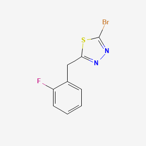 2-Bromo-5-[(2-fluorophenyl)methyl]-1,3,4-thiadiazole