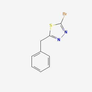 molecular formula C9H7BrN2S B1374064 2-Benzyl-5-bromo-1,3,4-thiadiazole CAS No. 412923-43-4