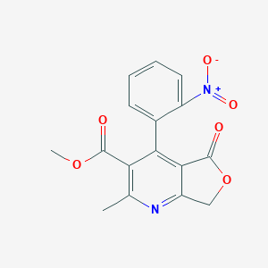 molecular formula C16H12N2O6 B137407 羟基脱氢二氢吡啶乳酸内酯 CAS No. 34785-00-7