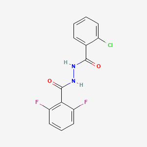 molecular formula C14H9ClF2N2O2 B13740704 N'-(2-Chlorobenzoyl)-2,6-difluorobenzohydrazide 