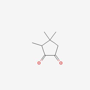 molecular formula C8H12O2 B13740708 3,4,4-Trimethylcyclopentane-1,2-dione CAS No. 33079-56-0