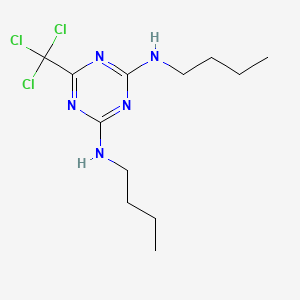 2-N,4-N-dibutyl-6-(trichloromethyl)-1,3,5-triazine-2,4-diamine