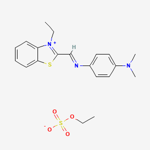 Benzothiazolium, 2-[[[4-(dimethylamino)phenyl]imino]methyl]-3-ethyl-, ethyl sulfate