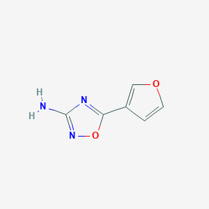 molecular formula C6H5N3O2 B1374073 5-(呋喃-3-基)-1,2,4-噁二唑-3-胺 CAS No. 1343826-27-6