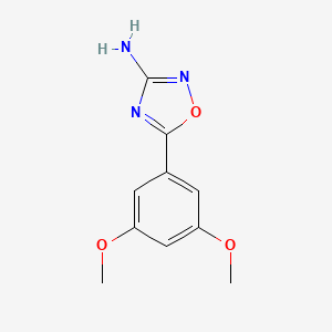 molecular formula C10H11N3O3 B1374074 5-(3,5-Dimethoxyphenyl)-1,2,4-oxadiazol-3-amine CAS No. 1344017-74-8