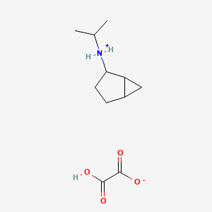 molecular formula C11H19NO4 B13740761 Isopropylamine, N-bicyclo(3.1.0)hex-2-yl-, oxalate CAS No. 101418-23-9