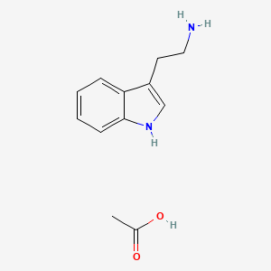 molecular formula C12H16N2O2 B13740799 2-(1H-indol-3-yl)ethylazanium acetate CAS No. 2936-99-4