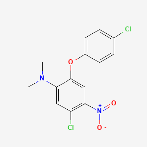 5-Chloro-2-(4-chlorophenoxy)-N,N-dimethyl-4-nitroaniline