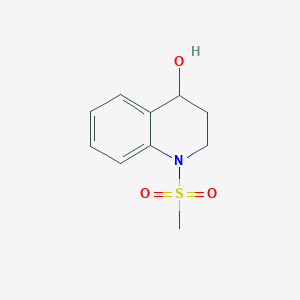 molecular formula C10H13NO3S B1374081 1-Methanesulfonyl-1,2,3,4-tetrahydroquinolin-4-ol CAS No. 1326982-50-6
