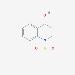 molecular formula C10H13NO3S B1374081 1-甲磺酰基-1,2,3,4-四氢喹啉-4-醇 CAS No. 1326982-50-6