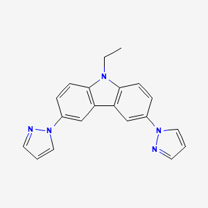 9-Ethyl-3,6-di(1H-pyrazol-1-yl)-9H-carbazole