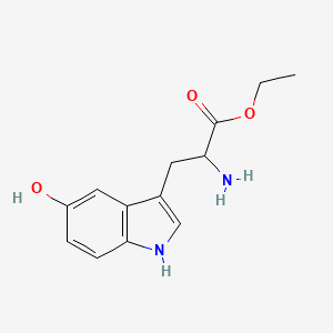 molecular formula C13H16N2O3 B13740817 5-Hydroxy-DL-tryptophan ethyl ester 