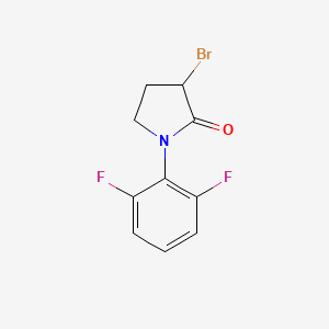 molecular formula C10H8BrF2NO B1374083 3-Bromo-1-(2,6-difluorophenyl)pyrrolidin-2-one CAS No. 1340097-54-2