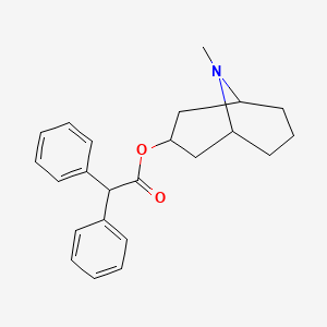 N-Methyl-norgranatan-3-ol beta-diphenylacetyl ester [German]