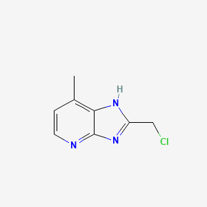 molecular formula C8H8ClN3 B1374086 2-(氯甲基)-7-甲基-3H-咪唑并[4,5-b]吡啶 CAS No. 1344054-57-4