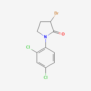molecular formula C10H8BrCl2NO B1374088 3-Bromo-1-(2,4-dichlorophenyl)pyrrolidin-2-one CAS No. 1343959-33-0