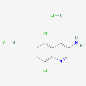 molecular formula C9H8Cl4N2 B13740886 3-Amino-5,8-dichloroquinoline dihydrochloride 