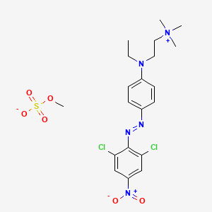 (2-((4-((2,6-Dichloro-4-nitrophenyl)azo)phenyl)ethylamino)ethyl)trimethylammonium methyl sulphate