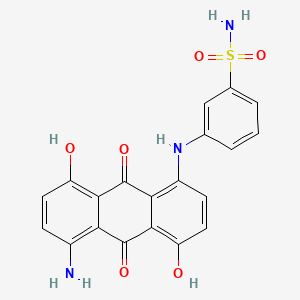 Benzenesulfonamide, 3-[(5-amino-9,10-dihydro-4,8-dihydroxy-9,10-dioxo-1-anthracenyl)amino]-