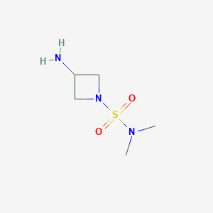 molecular formula C5H13N3O2S B1374092 3-amino-N,N-dimethylazetidine-1-sulfonamide CAS No. 1341694-50-5